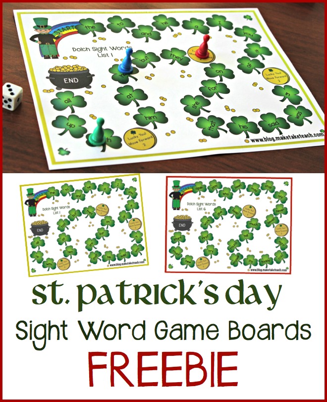 St Patrick's Day Game BoardsPin.001