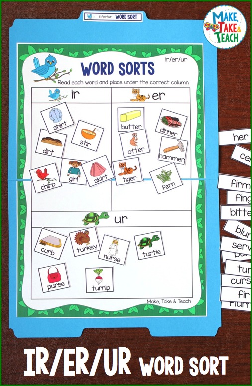 ir er ur word sort ir er ur word sort