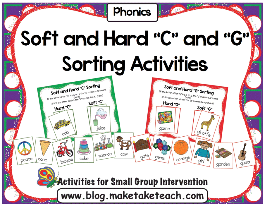 Hard and Soft C and G printable activities Hard and Soft C and G printable activities
